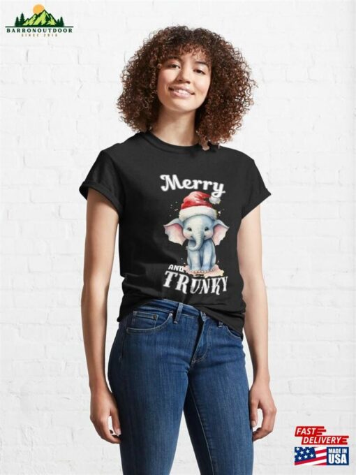 Merry And Trunky Surreal Elephant Classic T-Shirt Unisex Sweatshirt