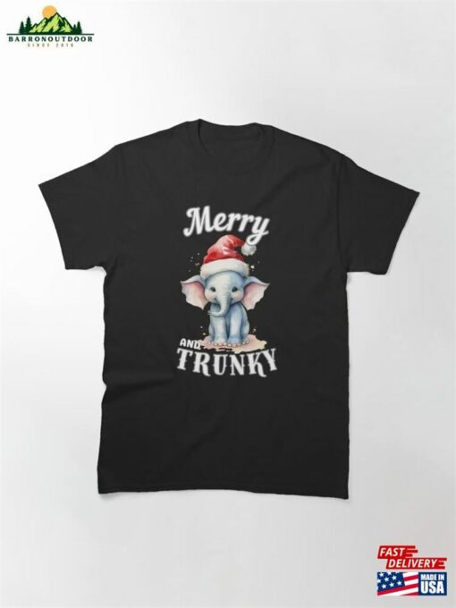 Merry And Trunky Surreal Elephant Classic T-Shirt Unisex Sweatshirt