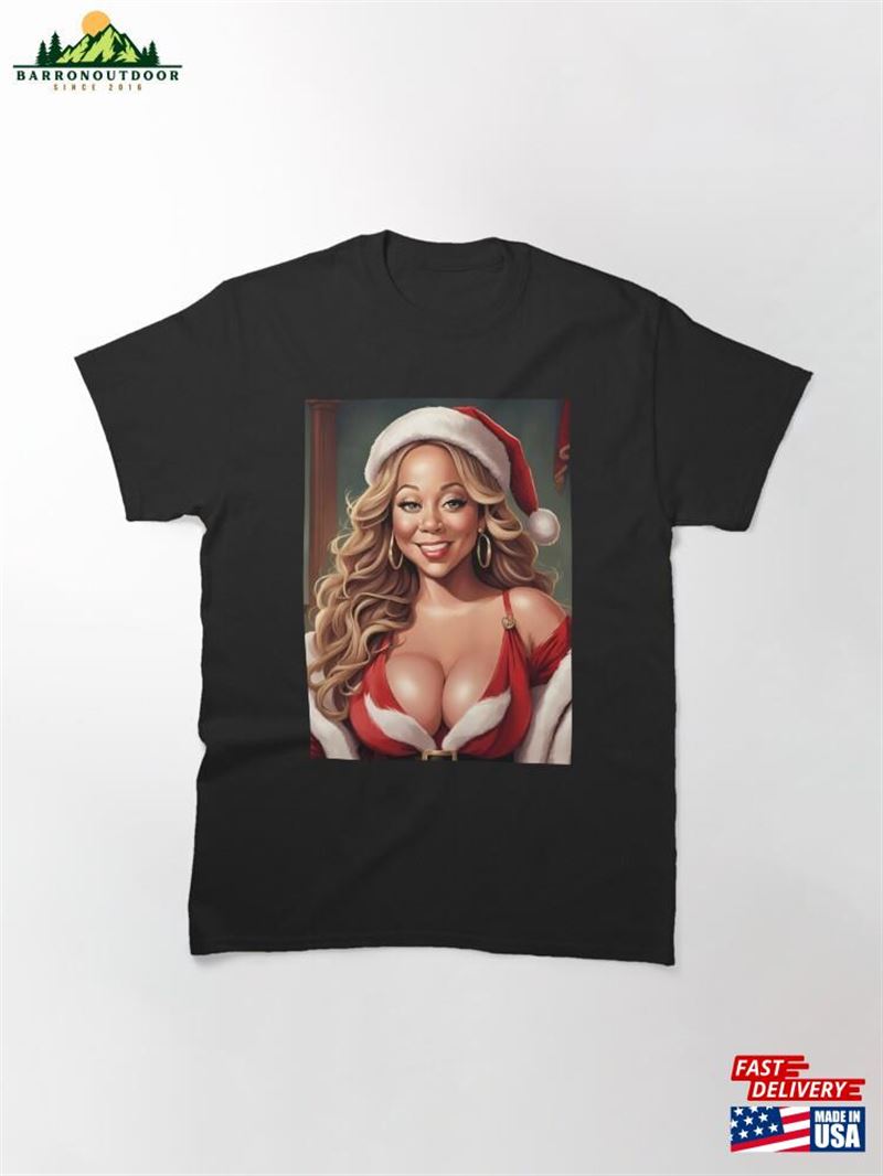 Merry Christmas Cartoon Mariah Dressed As Santa Claus Classic T-Shirt Hoodie Merry Christmas Cartoon Mariah Dressed As Santa Claus Classic T-Shirt Hoodie