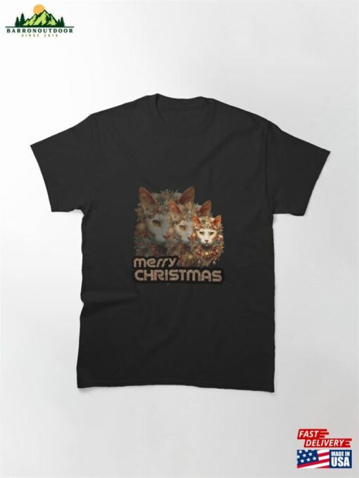 Merry Christmas Cat Classic T-Shirt Sweatshirt