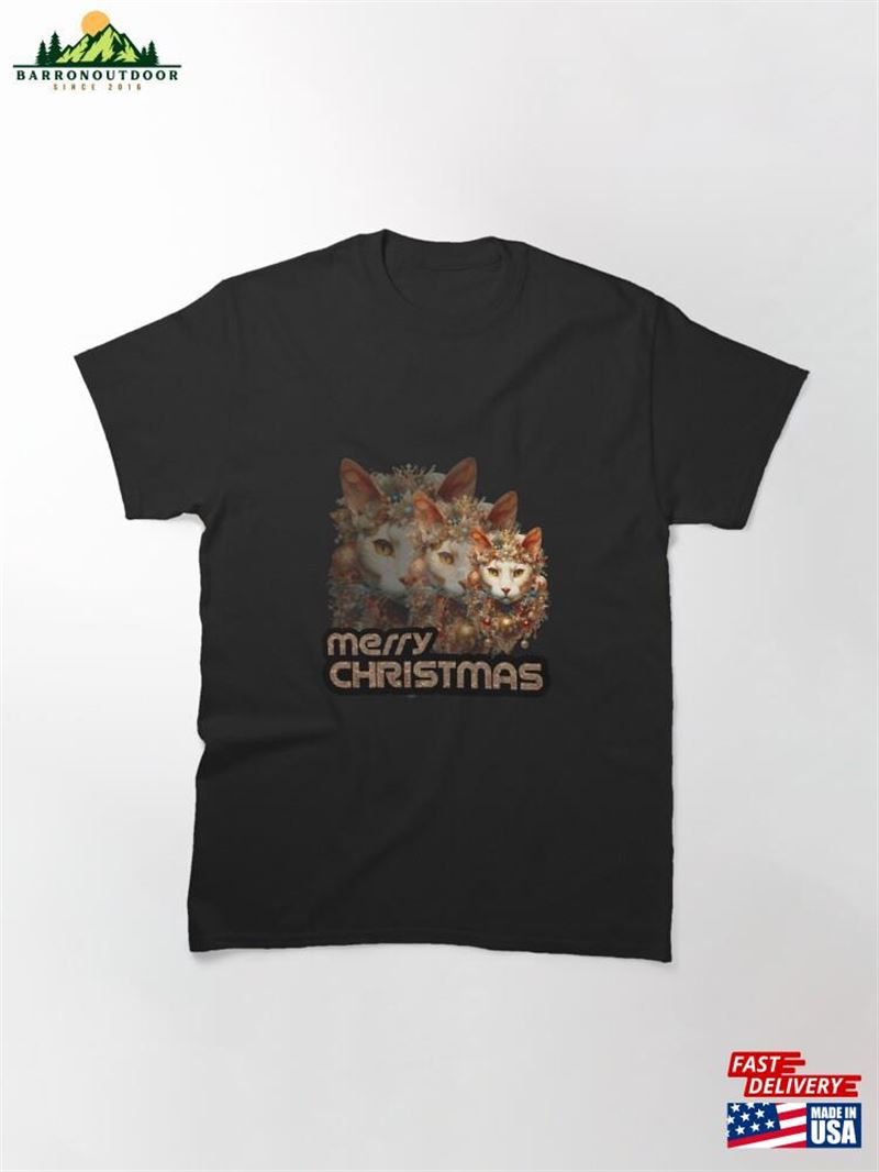 Merry Christmas Cat Classic T-Shirt Sweatshirt Merry Christmas Cat Classic T-Shirt Sweatshirt