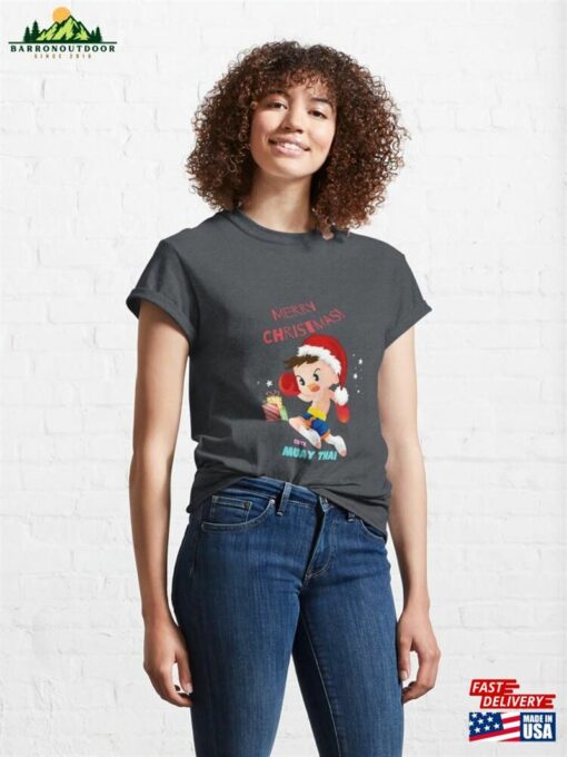 Merry Christmas Cute Muay Thai Classic T-Shirt Hoodie
