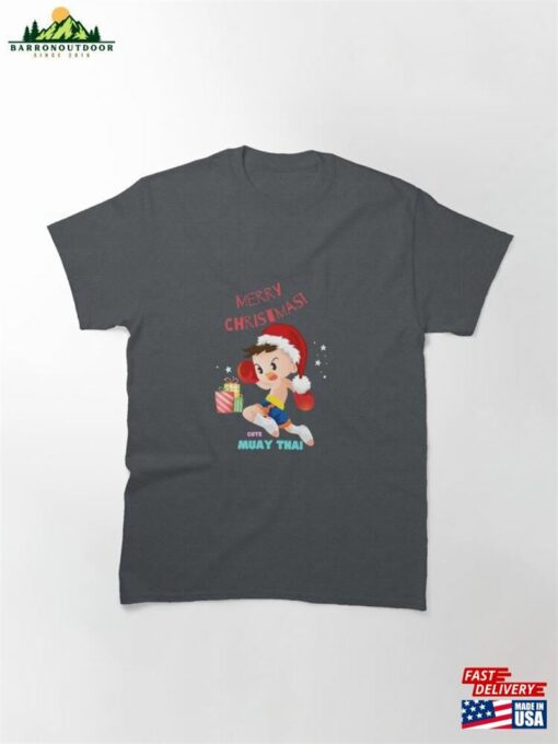 Merry Christmas Cute Muay Thai Classic T-Shirt Hoodie