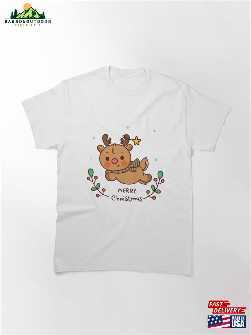 Merry Christmas Deer Classic T-Shirt Hoodie Merry Christmas Deer Classic T-Shirt Hoodie