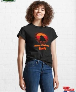 Merry Christmas Family And Tree Vintage 2023 Classic T-Shirt Unisex