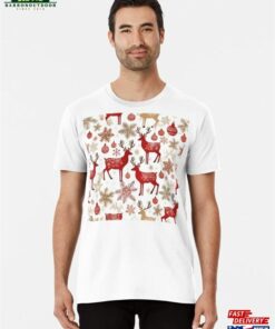 Merry Christmas Greeting Graphic With Reindeer And Elements Premium T-Shirt Sweatshirt Merry Christmas Greeting Graphic With Reindeer And Elements Premium T-Shirt Sweatshirt