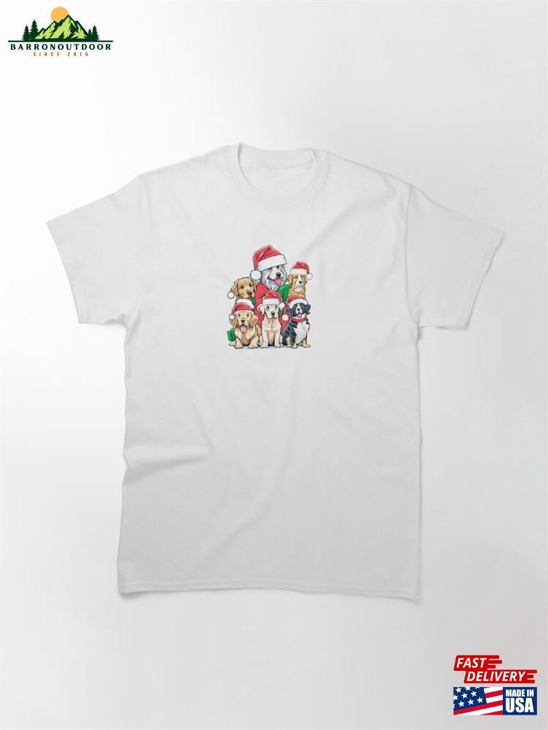 Merry Christmas Puppy Squad Classic T-Shirt Unisex Merry Christmas Puppy Squad Classic T-Shirt Unisex