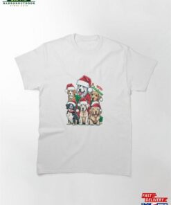 Merry Christmas Puppy Squad Dogs Classic T-Shirt Hoodie