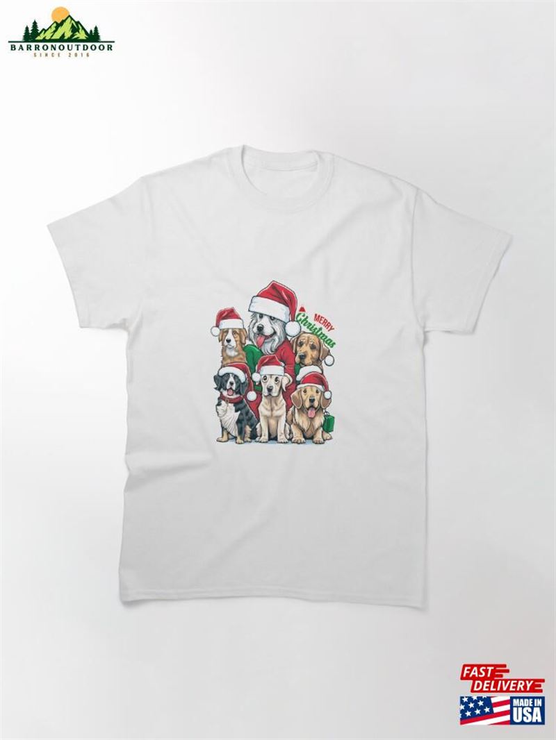 Merry Christmas Puppy Squad Dogs Classic T-Shirt Hoodie Merry Christmas Puppy Squad Dogs Classic T-Shirt Hoodie