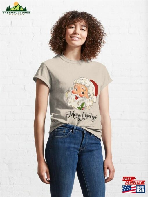 Merry Christmas Santa Claus Classic T-Shirt Unisex