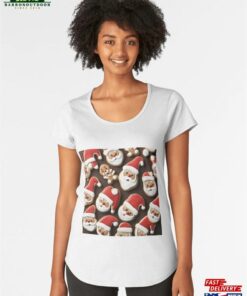 Merry Christmas Santa Cookies Premium Scoop T-Shirt Unisex Sweatshirt