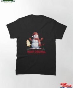Merry Christmas Snowman Classic T-Shirt Sweatshirt