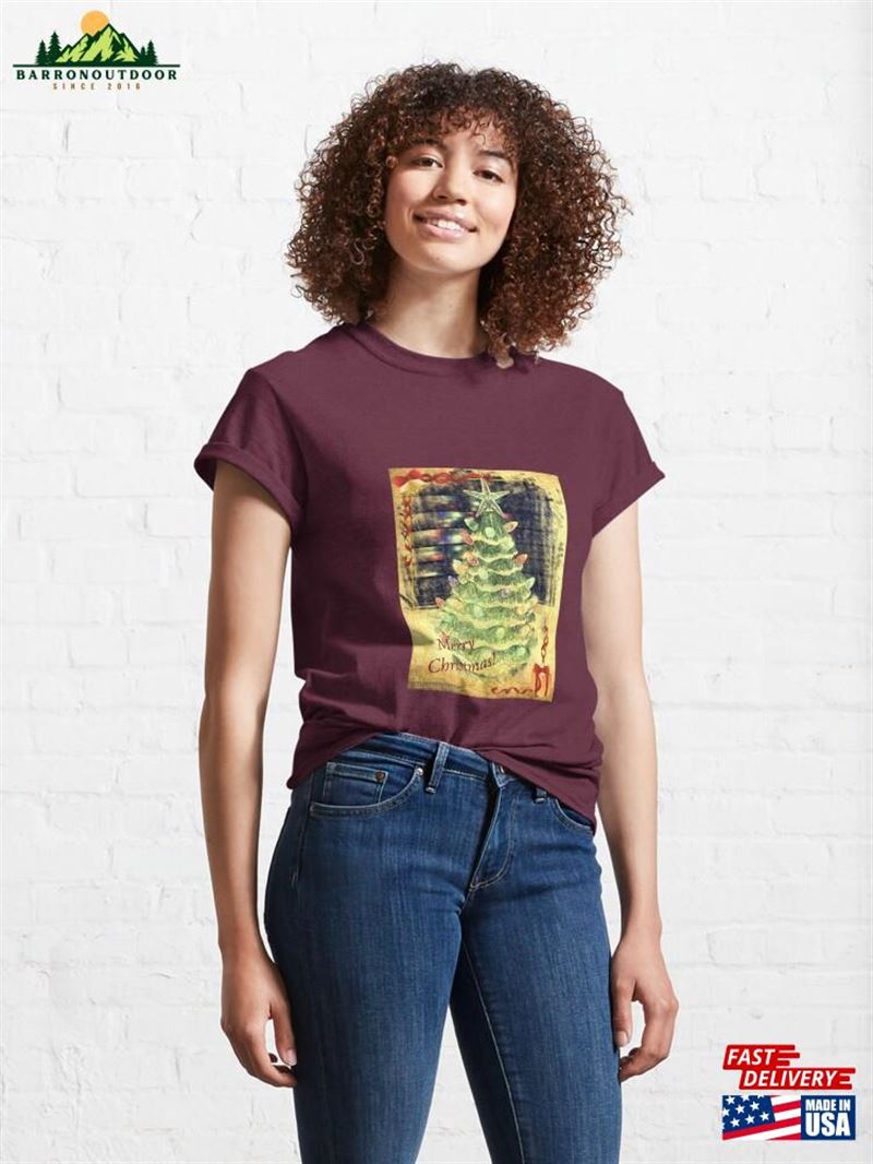 Merry Christmas Tree Classic T-Shirt Unisex Merry Christmas Tree Classic T-Shirt Unisex