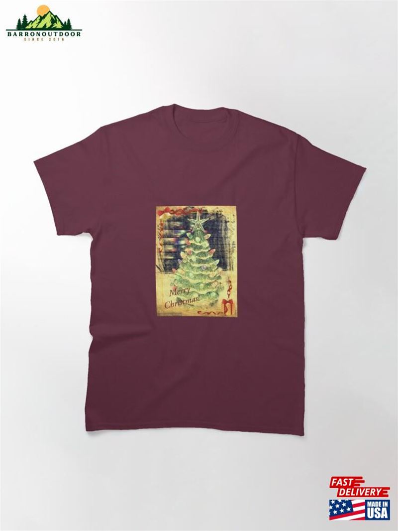 Merry Christmas Tree Classic T-Shirt Unisex Merry Christmas Tree Classic T-Shirt Unisex