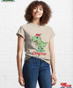 Merry Dino Christmas! Santa Rex Classic T Shirt Hoodie 1