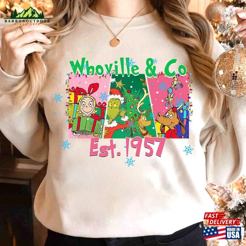 Merry Grinchmas Shirt Christmas Sweatshirt Funny Unisex Merry Grinchmas Shirt Christmas Sweatshirt Funny Unisex