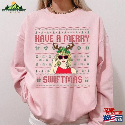 Merry Swiftmas The Era Tour Christmas Sweatshirt Taylor Version Shirt Eras Unisex Hoodie