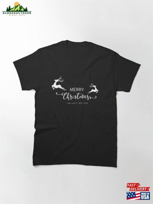 Mery Christmas Reindeer Classic T-Shirt Unisex