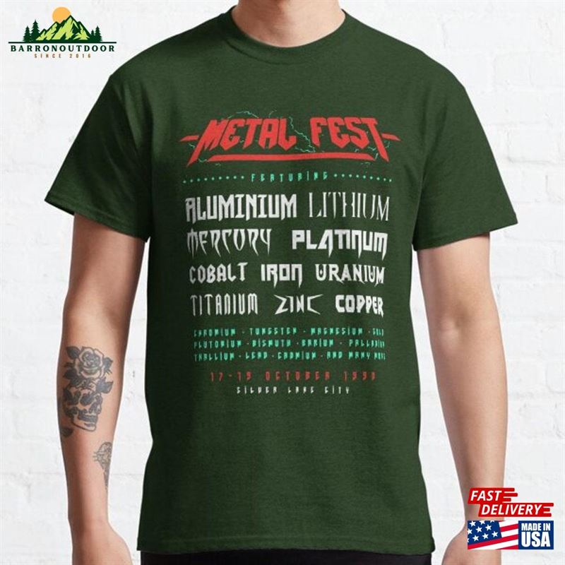 Metal Fest Shirt Tour T-Shirt Men's Music Tee Unisex Metal Fest Shirt Tour T-Shirt Men's Music Tee Unisex