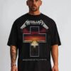 Metalica Cross Rock Band T-Shirt Unisex