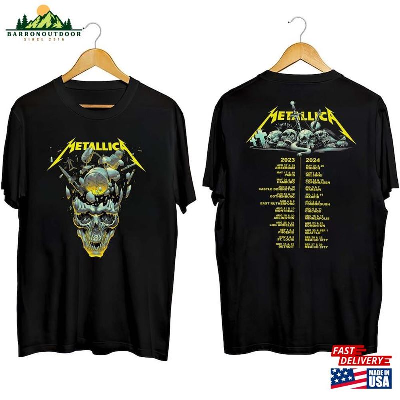 Metallica 72 Seasons 2023 2024 World Tour Shirt Music Band T-Shirt Unisex Metallica 72 Seasons 2023 2024 World Tour Shirt Music Band T-Shirt Unisex