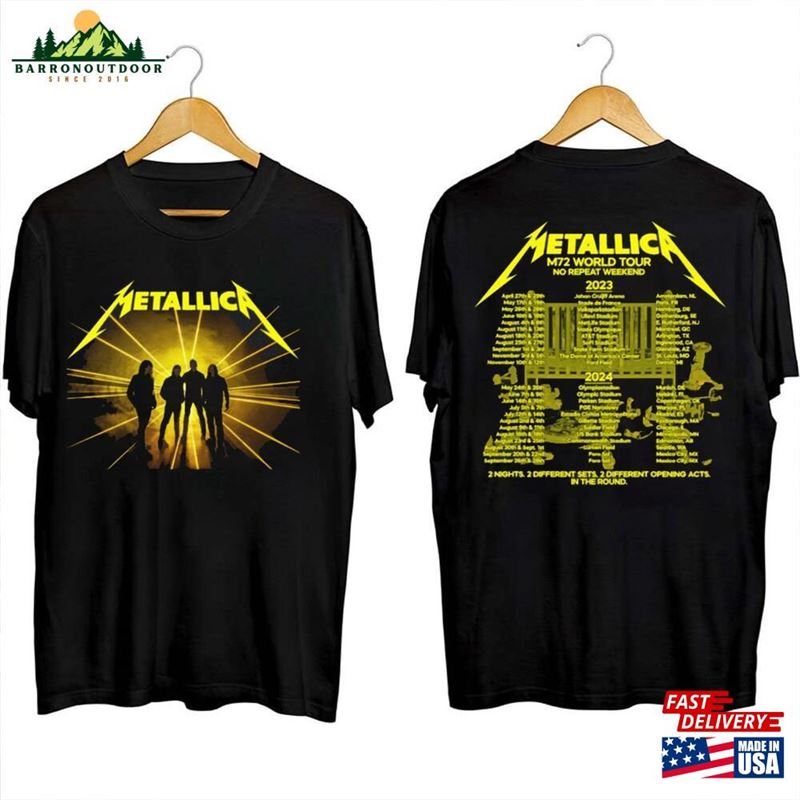 Metallica 72 Seasons 2023 – 2024 World Tour T-Shirt Band Fan Shirt Hoodie Metallica 72 Seasons 2023 – 2024 World Tour T-Shirt Band Fan Shirt Hoodie