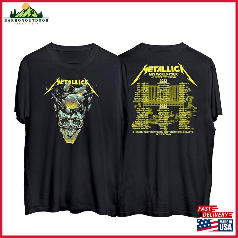Metallica 72 Seasons 2023 – 2024 World Tour T-Shirt Band Fan Shirt Unisex Classic Metallica 72 Seasons 2023 – 2024 World Tour T-Shirt Band Fan Shirt Unisex Classic