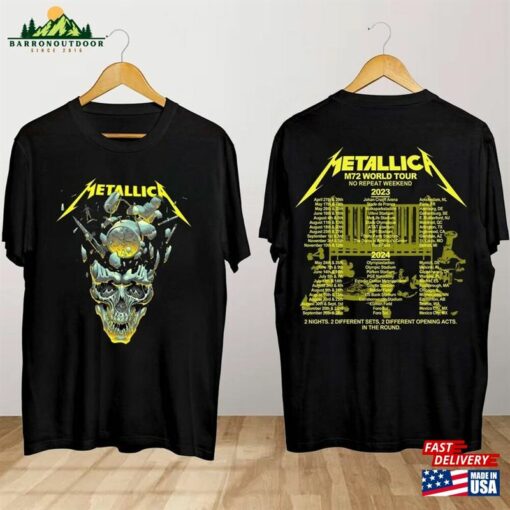 Metallica 72 Seasons World Tour 2024 T-Shirt Concert Shirt Unisex