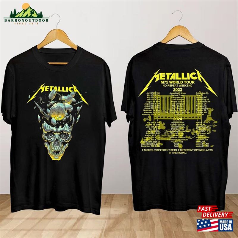 Metallica 72 Seasons World Tour 2024 T-Shirt Concert Shirt Unisex Metallica 72 Seasons World Tour 2024 T-Shirt Concert Shirt Unisex