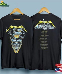 Metallica Band Metal Tour 2023 2024 Event T-Shirt Men Women Rock Tee Hoodie Unisex
