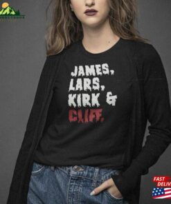 Metallica Band Names T Shirt Lars James Unisex Hoodie