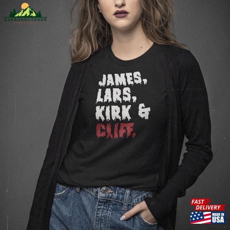 Metallica Band Names T Shirt Lars James Unisex Hoodie Metallica Band Names T Shirt Lars James Unisex Hoodie
