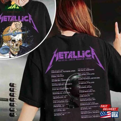 Metallica Band Shirt Tour Classic Hoodie