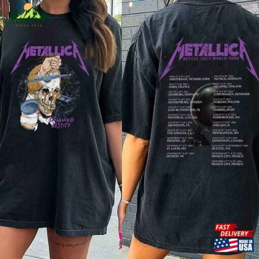 Metallica Band Shirt Tour Classic Hoodie