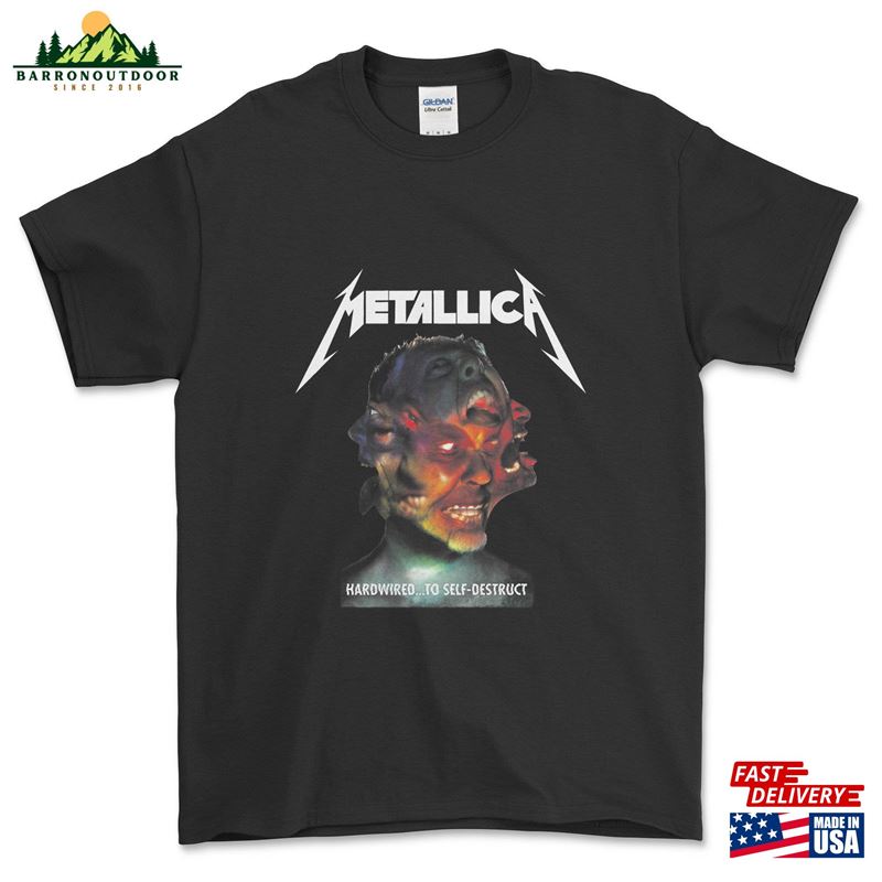 Metallica Band T-Shirt Unisex Classic Metallica Band T-Shirt Unisex Classic