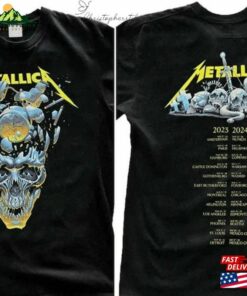 Metallica Band Thrash Metal Tour 2023 2024 2Sides Shirt T-Shirt Vintage Merch Unisex Sweatshirt