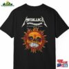 Metallica Flaming Skull 1994 Tour T-Shirt Sun Unisex