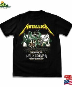 Metallica Live From Arlington 2023 T-Shirt Hoodie Heavy Metal Band Tour Vintage Tee Sweatshirt