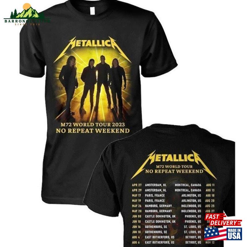 Metallica M72 World Tour 2023 T-Shirt Sweatshirt Classic Metallica M72 World Tour 2023 T-Shirt Sweatshirt Classic