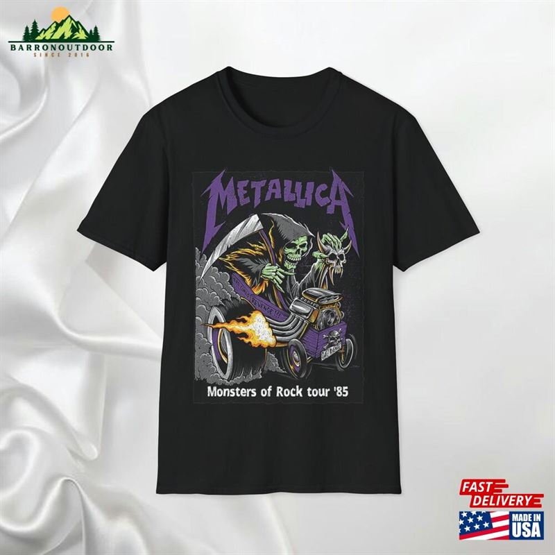 Metallica Monster Of Rock Tour 85 Here Comes Revenge T-Shirt Sweatshirt Metallica Monster Of Rock Tour 85 Here Comes Revenge T-Shirt Sweatshirt