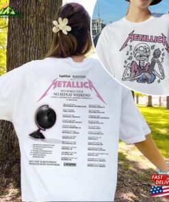 Metallica Shirt Band Metal Tour 2023 2024 Event T-Shirt Men Women Rock Tee Classic Unisex