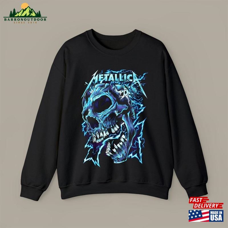 Metallica Thunder Skull Unisex Sweatshirt Classic Metallica Thunder Skull Unisex Sweatshirt Classic