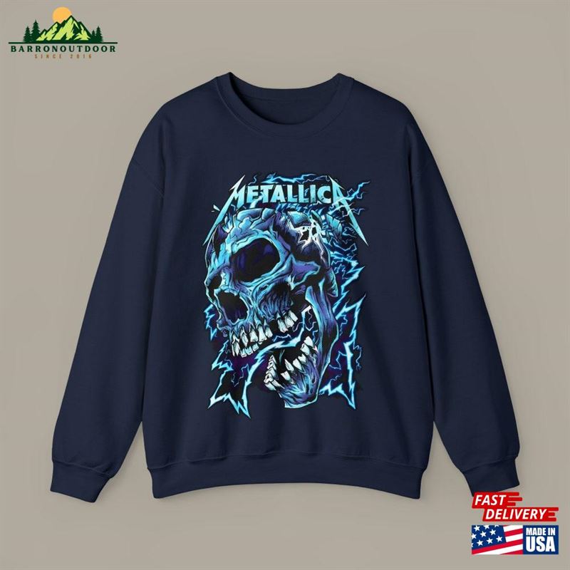 Metallica Thunder Skull Unisex Sweatshirt Classic Metallica Thunder Skull Unisex Sweatshirt Classic