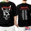 Metallica Tour 2023 Shirt Band Thrash Metal 2024 Gift On Birthday Classic Sweatshirt