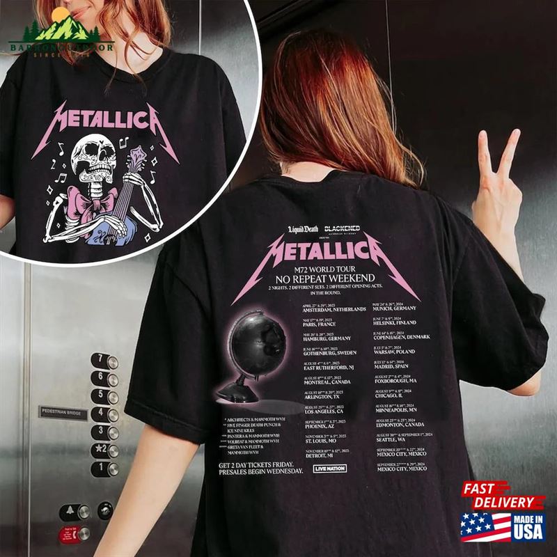 Metallica Tour Shirt Band Metal 2023 2024 Event T-Shirt Men Women Rock Tee Sweatshirt Hoodie Metallica Tour Shirt Band Metal 2023 2024 Event T-Shirt Men Women Rock Tee Sweatshirt Hoodie