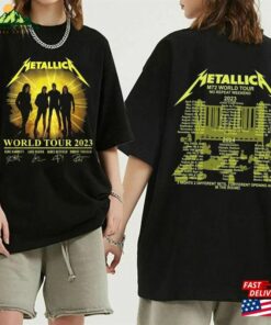Metallica World Tour 2023 2024 Full Dates Shirt Band T-Shirt Hoodie