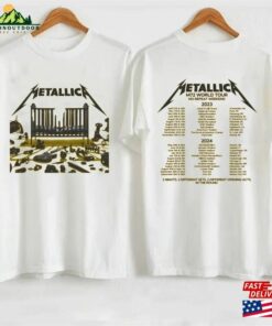 Metallica World Tour 2023 2Sides Shirt Band Skull Sweatshirt T-Shirt