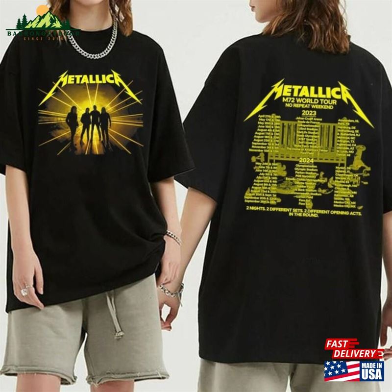 Metallica World Tour 2023 Shirt Sweatshirt Unisex Metallica World Tour 2023 Shirt Sweatshirt Unisex