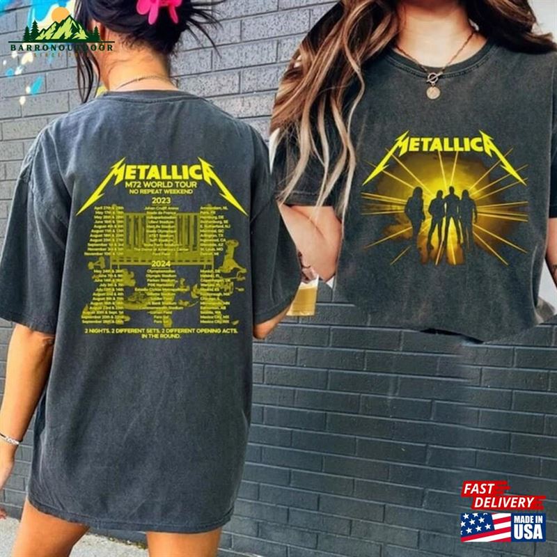 Metallica World Tour 2023 Shirt Sweatshirt Unisex Metallica World Tour 2023 Shirt Sweatshirt Unisex