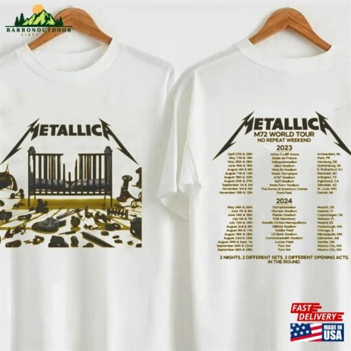 Metallica World Tour 2023 Shirt T-Shirt Hoodie